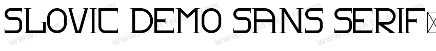Slovic Demo Sans Serif字体转换